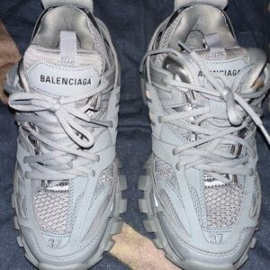 Balenciaga Light Gray Track Sneakers
